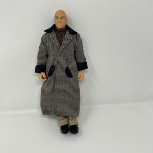 Vintage 1994 Star Trek Captain Picard 9" Figure Playmates Trench Coat